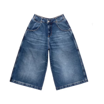 Long Baggy Denim Shorts Jorts
