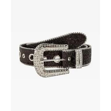 Black Rhinestone Belt