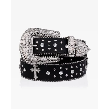Cross Rhinestone Belt