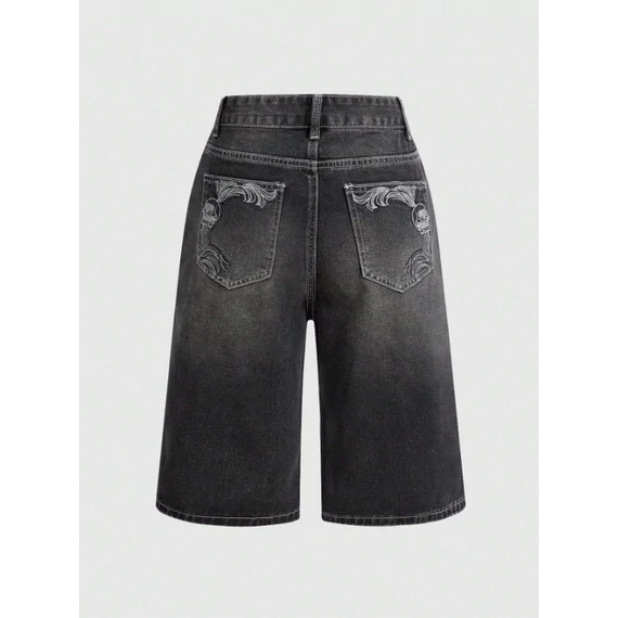Skull Head Short Jeans
