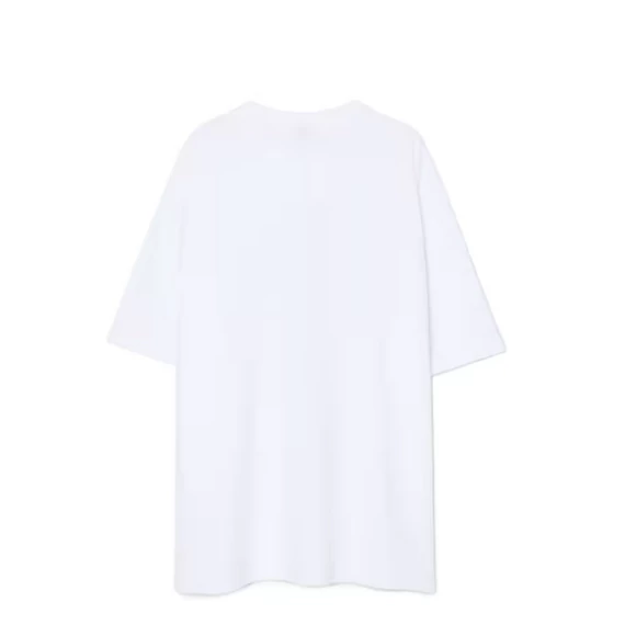 Patterned White T Shirt