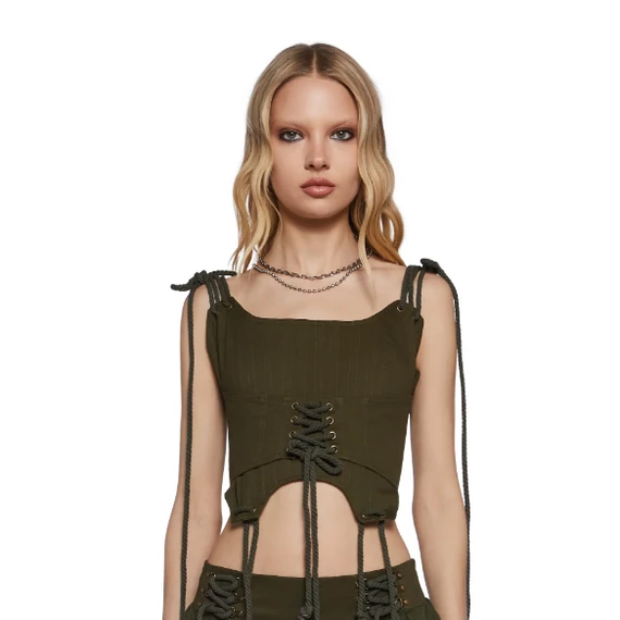 Chord Laced Corset Top