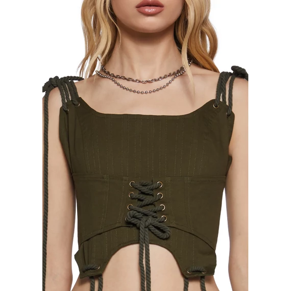 Chord Laced Corset Top