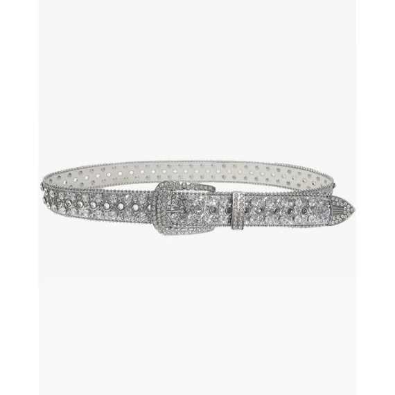Rhinestone Silver Belt
