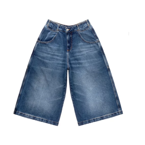 Long Baggy Denim Shorts Jorts