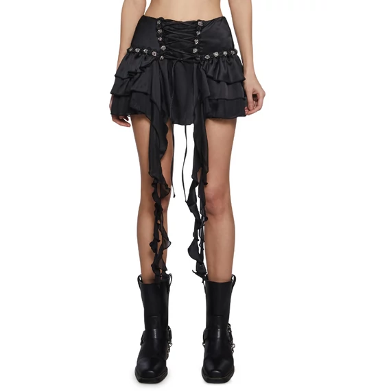 Fae Charms Mini Skirt - Black