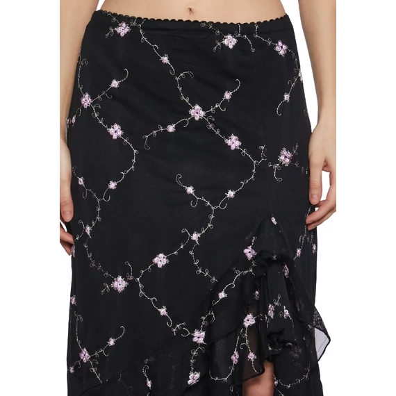I’m Baby Ruffled Midi Skirt