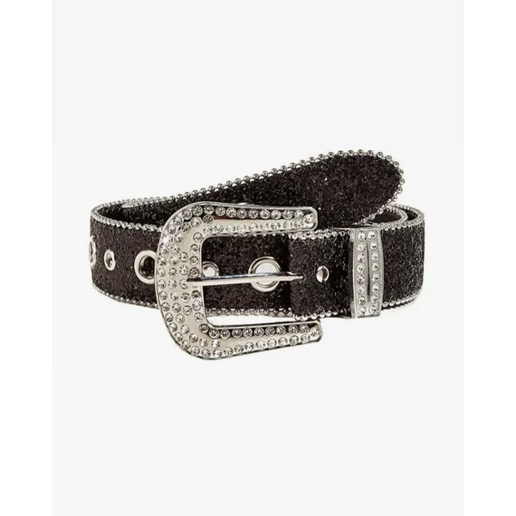 Black Rhinestone Belt
