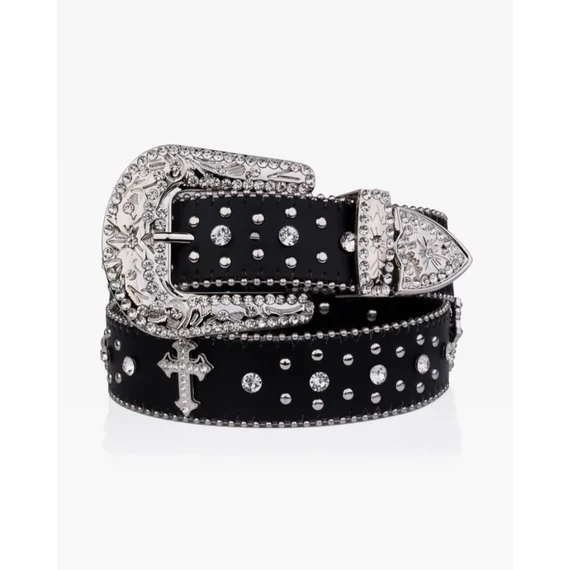 Cross Rhinestone Belt