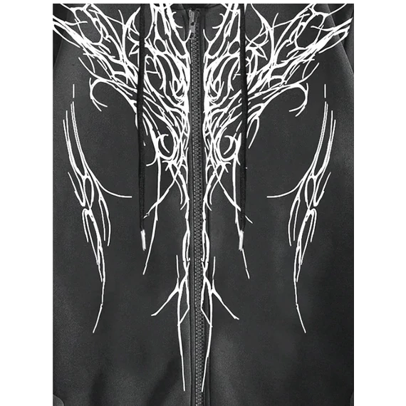 Goddess print hoodie