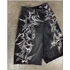 Oversized Watermark Baggy Denim Shorts 