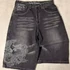 Summer denim shorts hip-hop Harajuku dark style